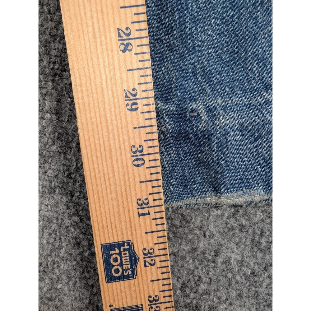 Levis Premium XL Straight Jeans Womens 25/31 Med Wash Wide Leg NWT - Picture 6 of 12